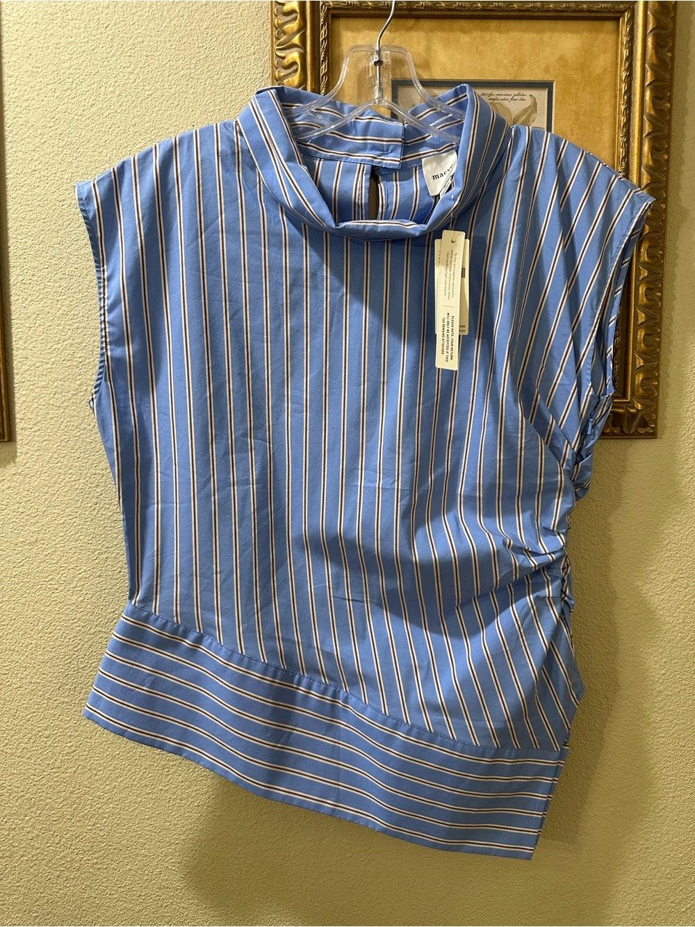 Anthropologie Maeve Blue Top Size M NWT
